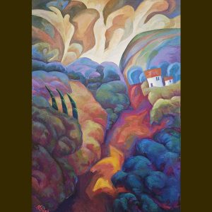 House Among Hills-Oil <br /><small>by Olga Mosina</small>