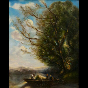 The Ferryman (Corot Mastercopy) <br /><small>by Trinity Williams</small>